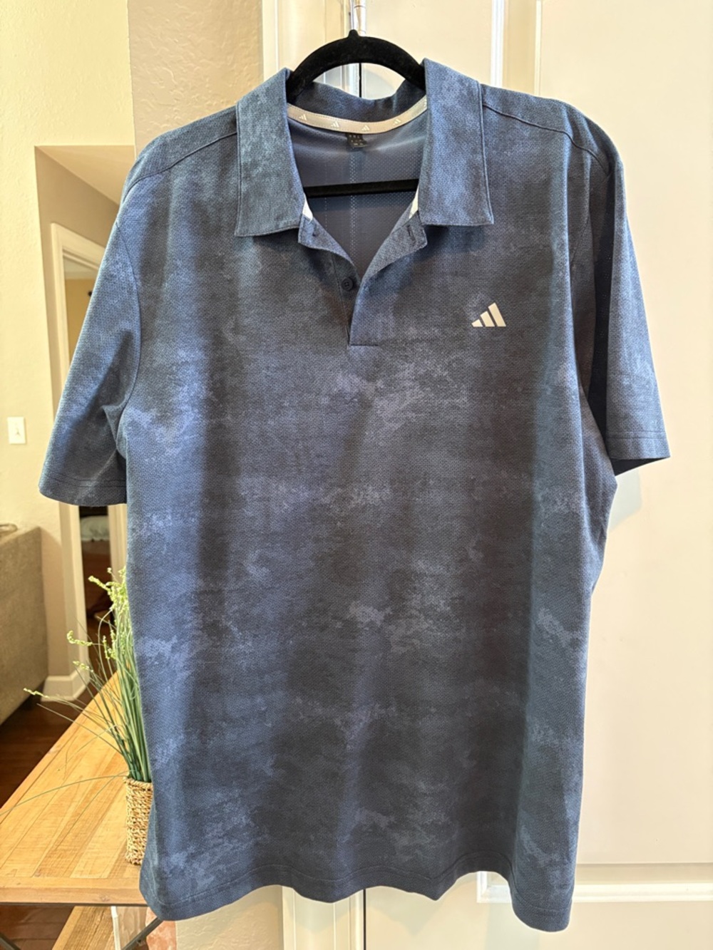 adidas Men’s Heathered Navy Polo